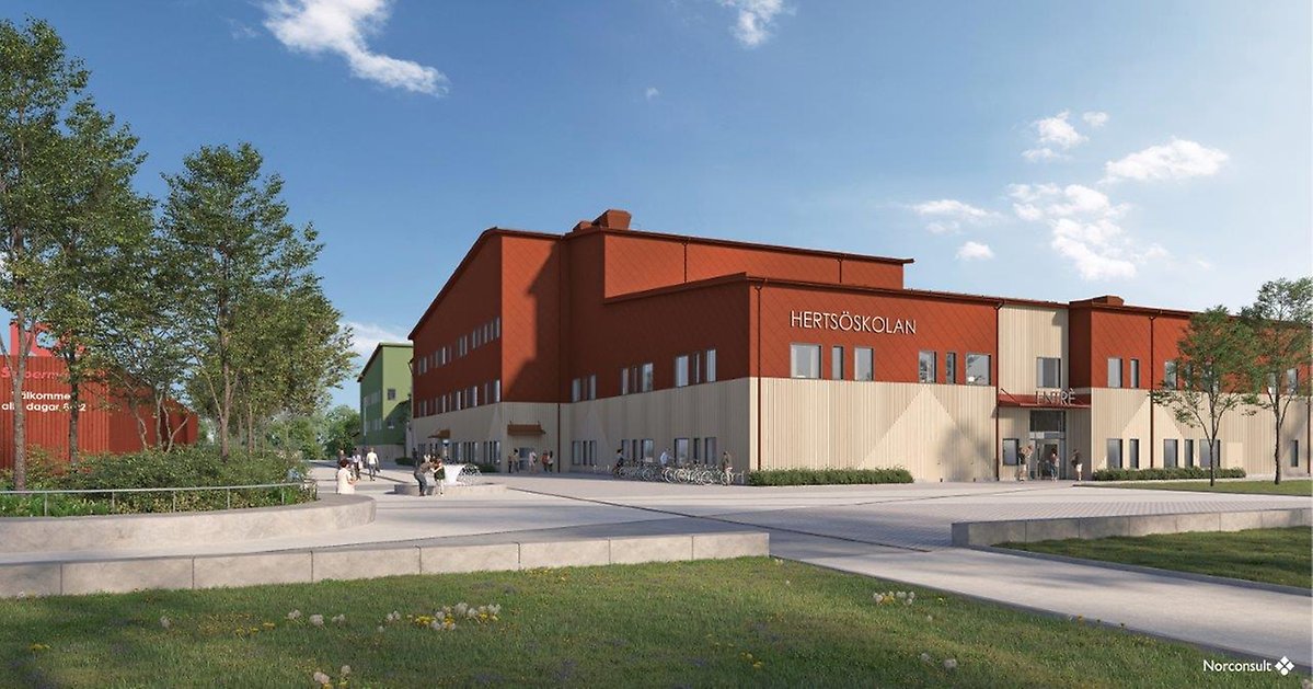 Nåiden Bygg beställer 4.500m2 Plastonit till: Hertsöskolan i Luleå kommun