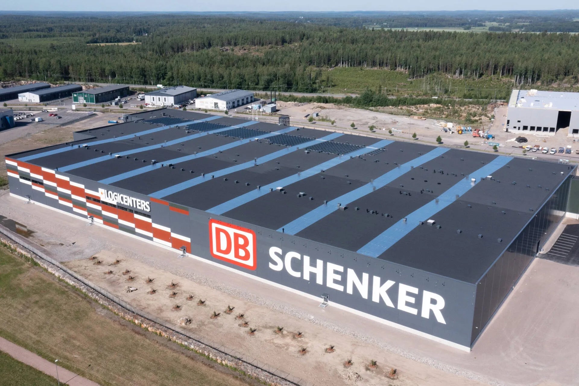 bild på DB schenkers logistikcenter